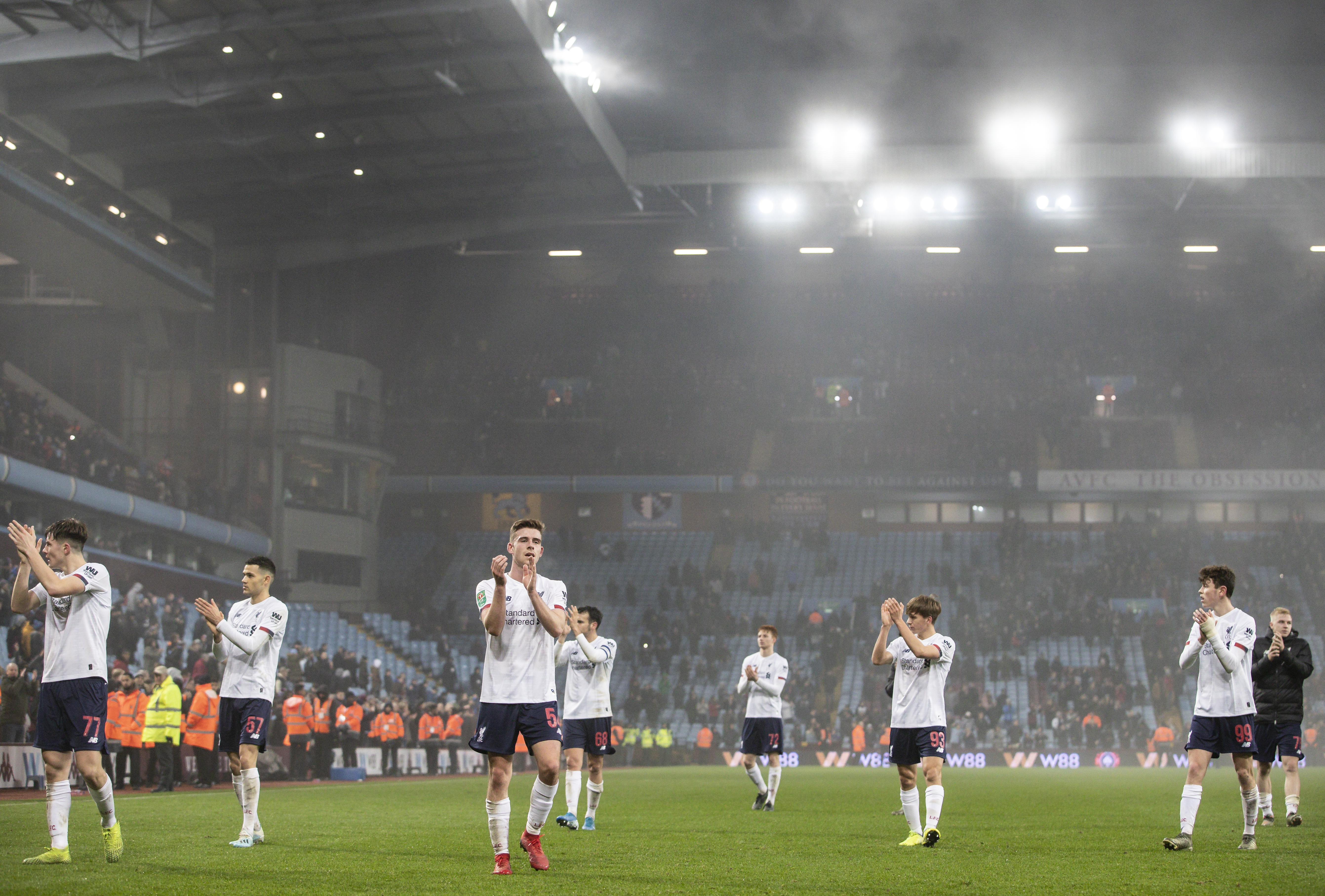 TAP: Ungguttene kjempet tappert, men røk på 5-0-tap mot Aston Villa i ligacupen.