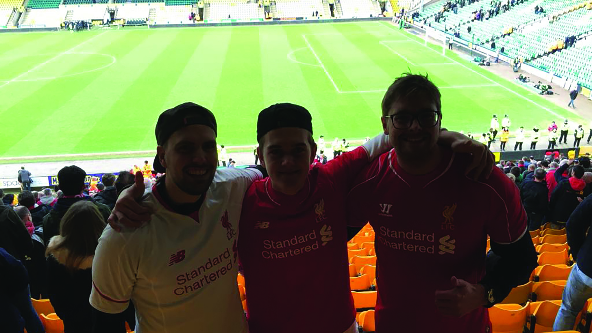 Aleksander Hornes var på plass i bortesvingen da Norwich ble slått 5–4 og Jürgen Klopp knuste brillene på Carrow Road i 2016.