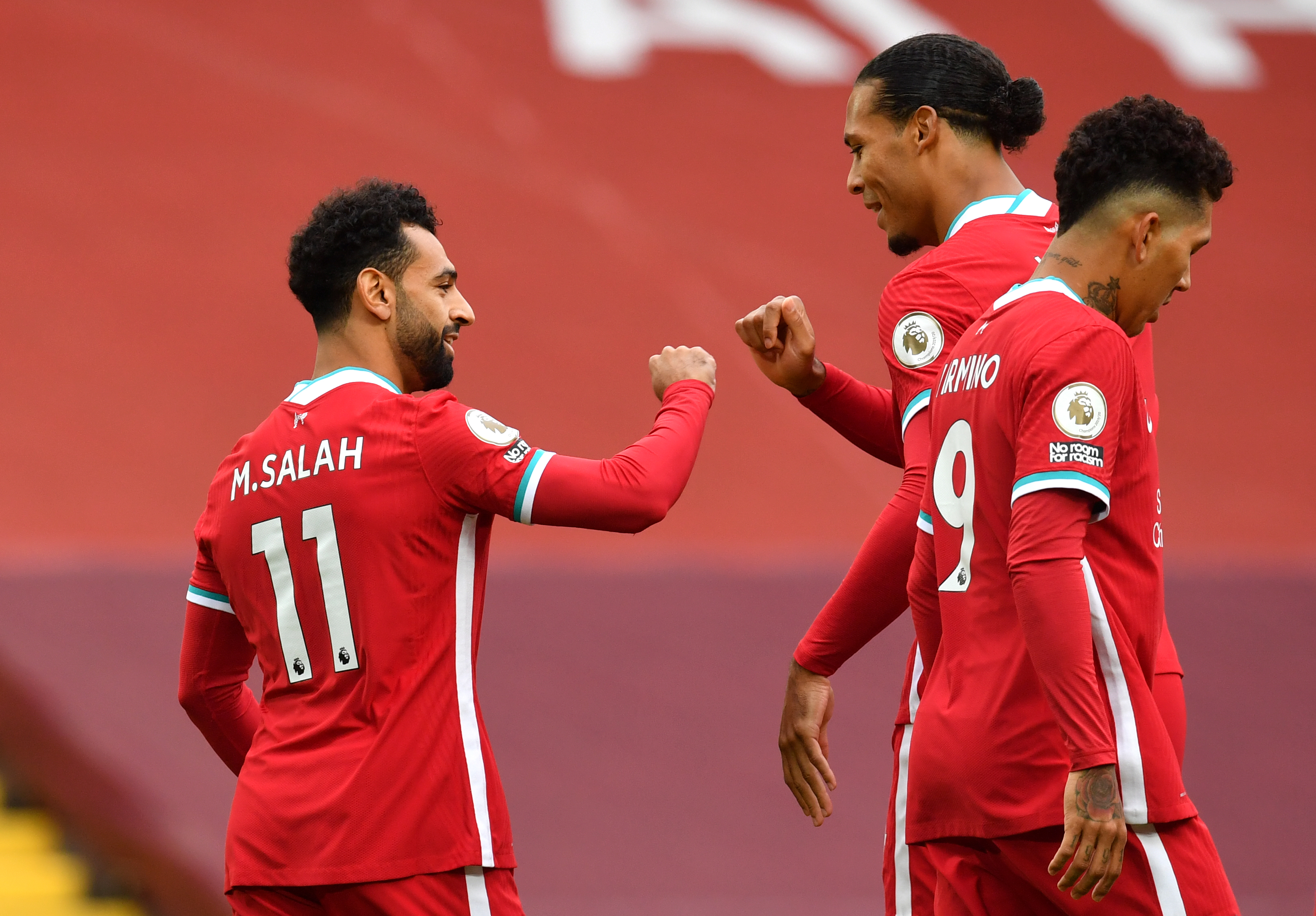 HAT-TRICK: Mohamed Salah dokumenterte knallform mot Leeds.