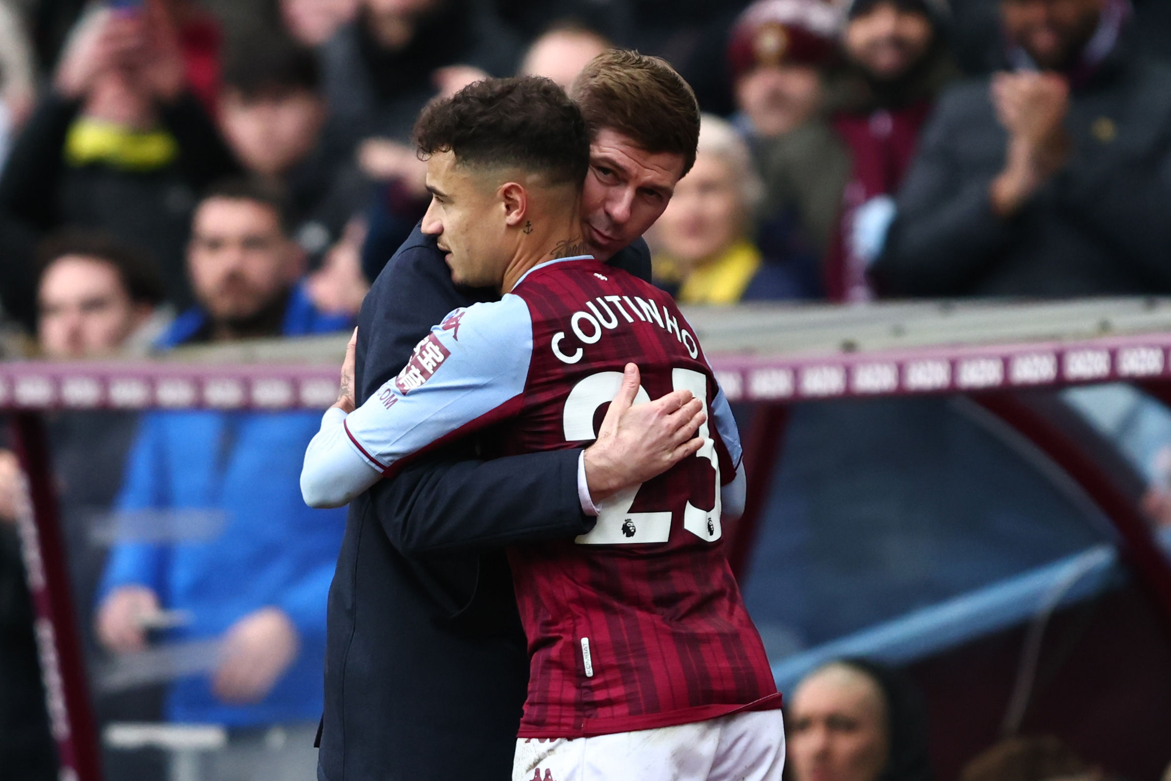 GJENFORENT: Gerrard og Coutinho liker å jobbe sammen, og er nå gjenforent på Villa Park.