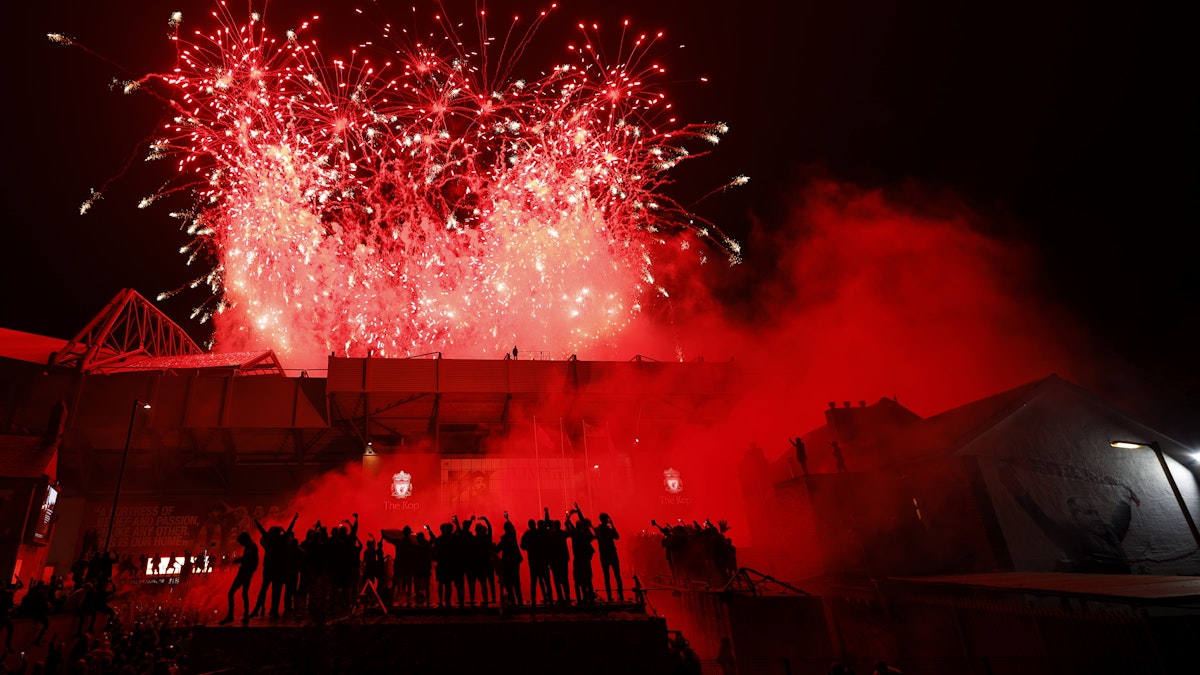 Liverpool were eight days away from lifting the League Cup in front of full stands