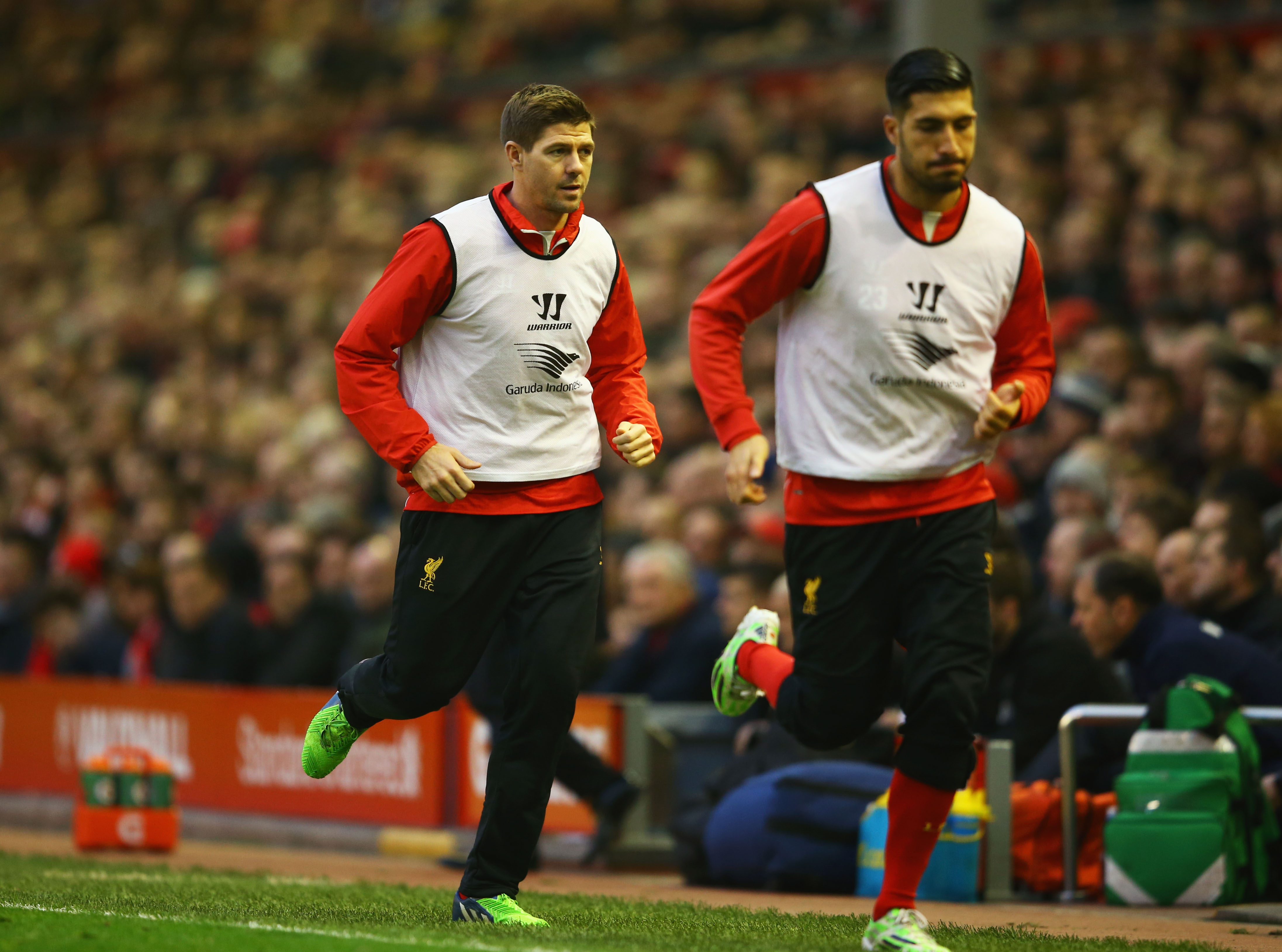PÅ BOSMAN: Steven Gerrard og Emre Can dro begge på Bosman-overgang.