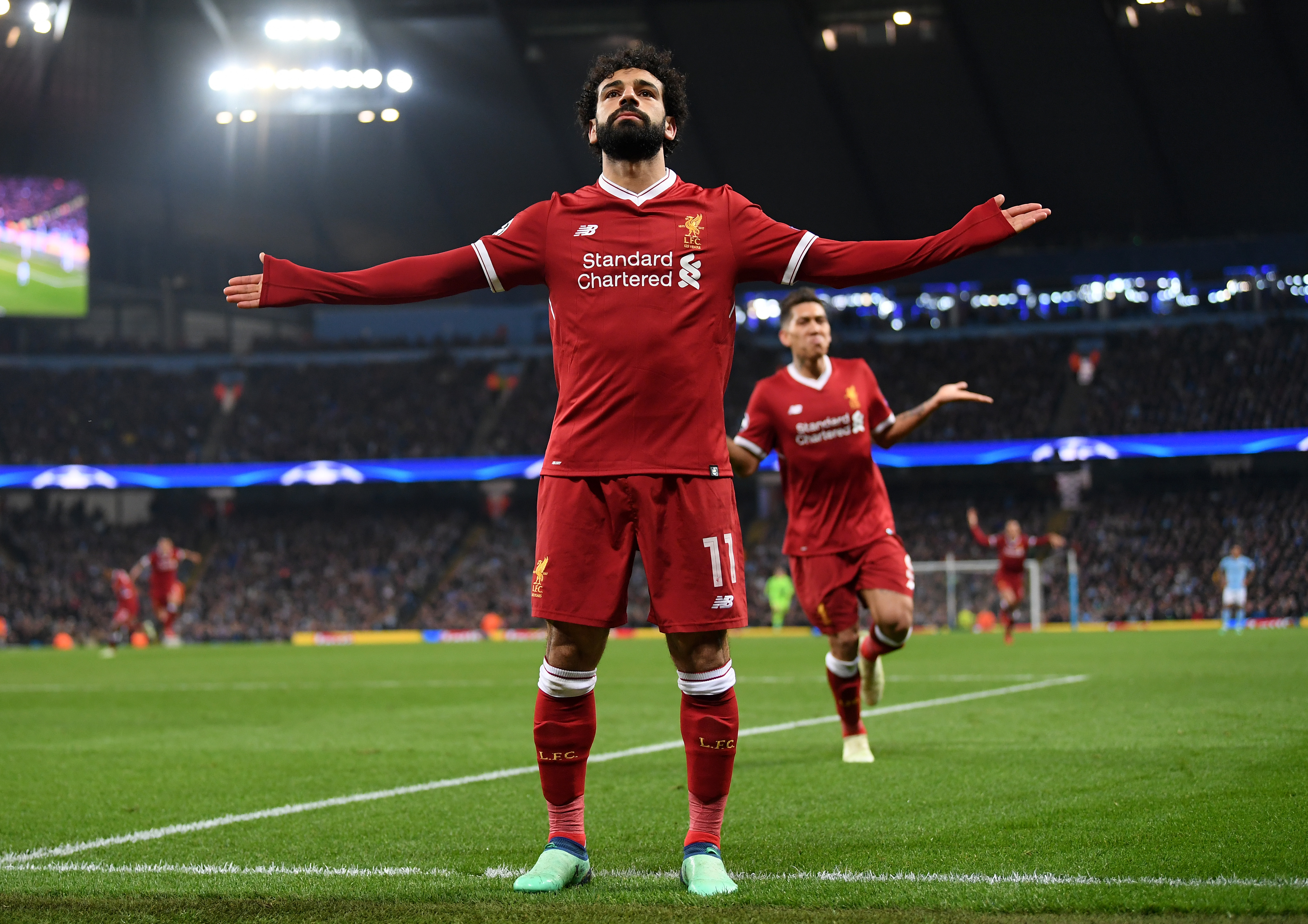 Sinket City: Salah equalized against Al-Ittihad in the 2018 Champions League quarter-finals.