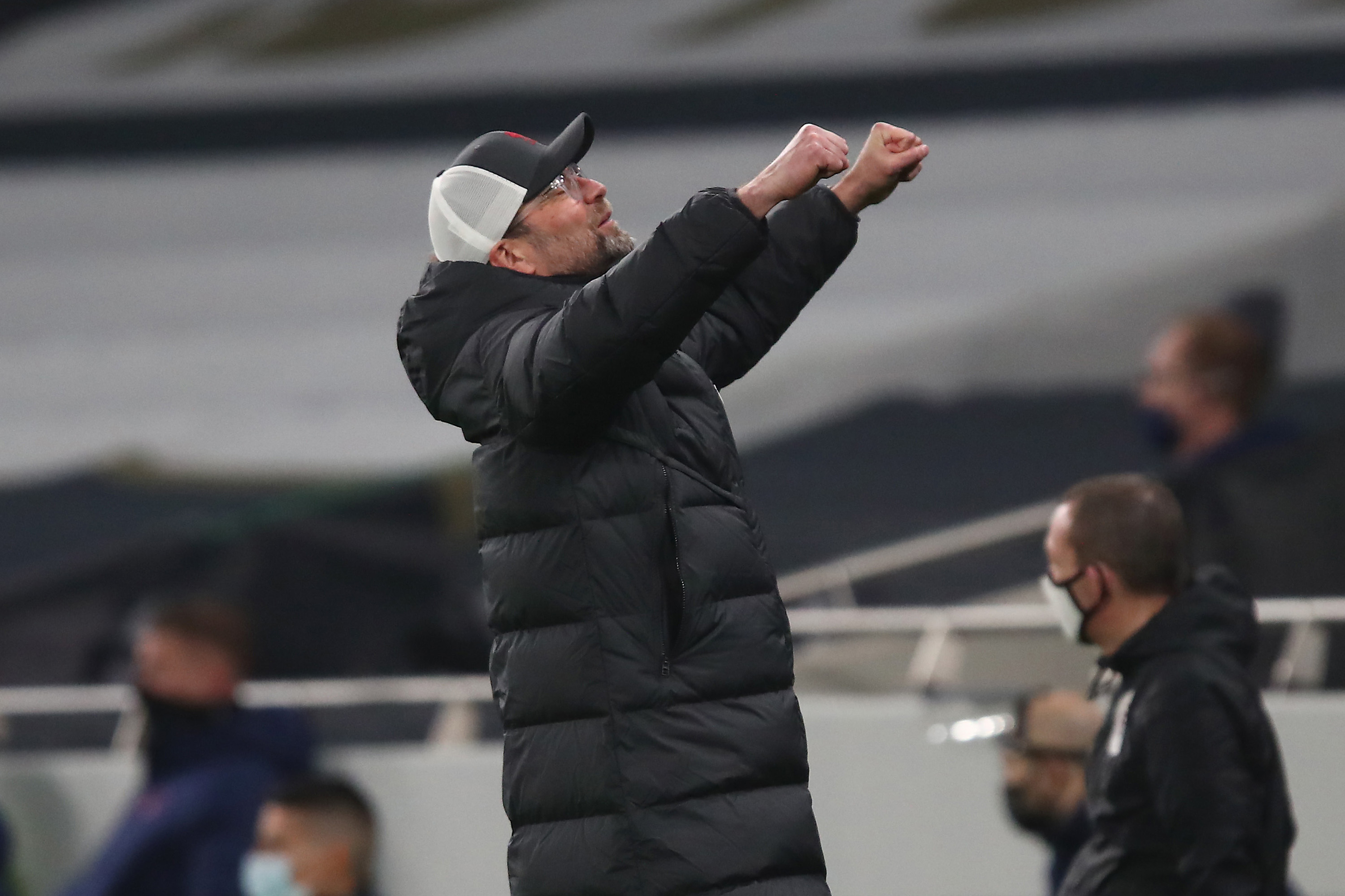ENDELIG: Etter å ha gått over en måned uten en ligaseier kunne endelig Klopp slippe jubelen løs etter Liverpools seier over Tottenham torsdag. Kanskje lykken snur for de rødkledde.
