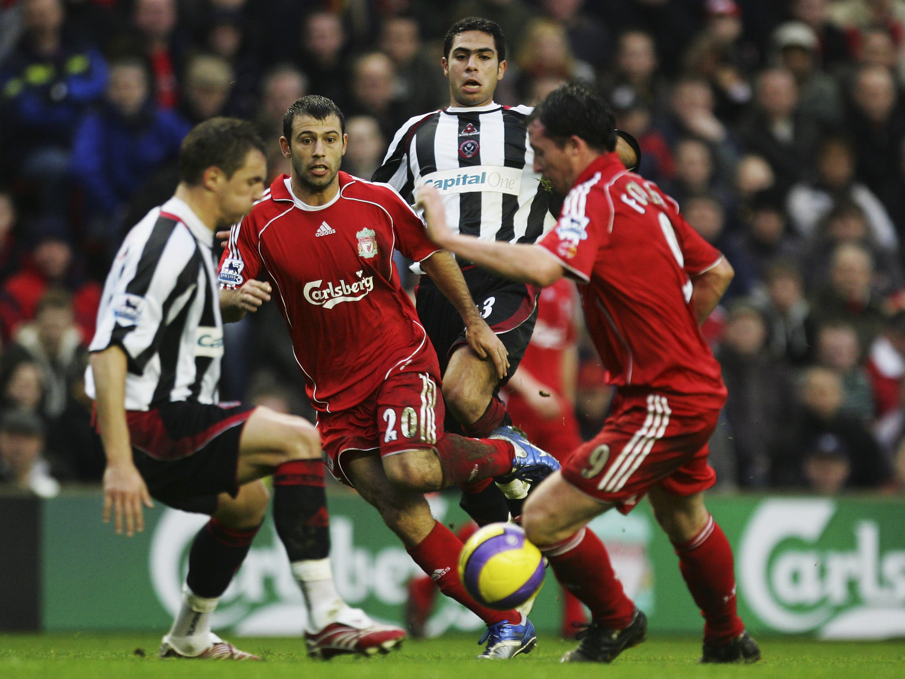 DEBUTEN: Javier Mascherano fikk sin debut i den røde trøya mot Sheffield United den 24. februar 2007.