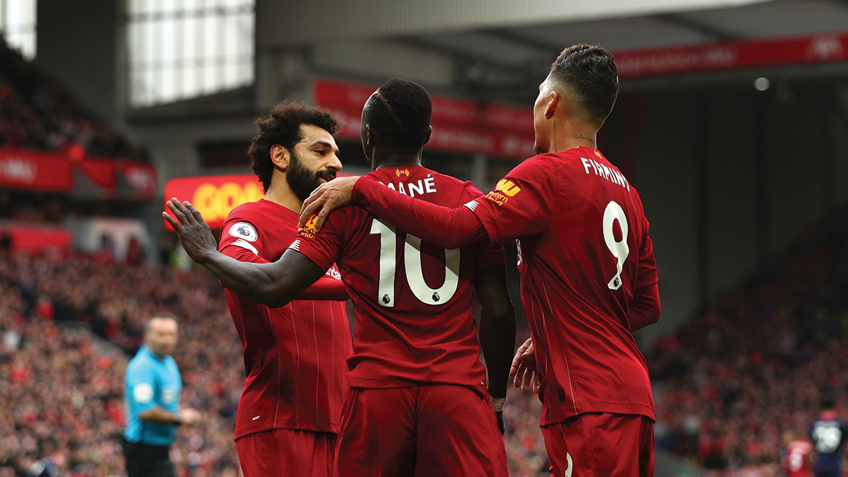 Mohamed Salah, Sadio Manè og Roberto Firmino