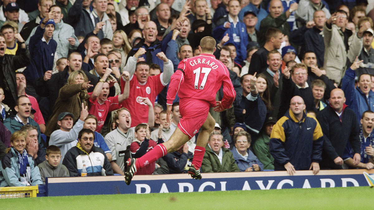 Det er øyeblikk som dette som gjør det ekstra deilig å være rød blandt blå supportere på Goodison Park.