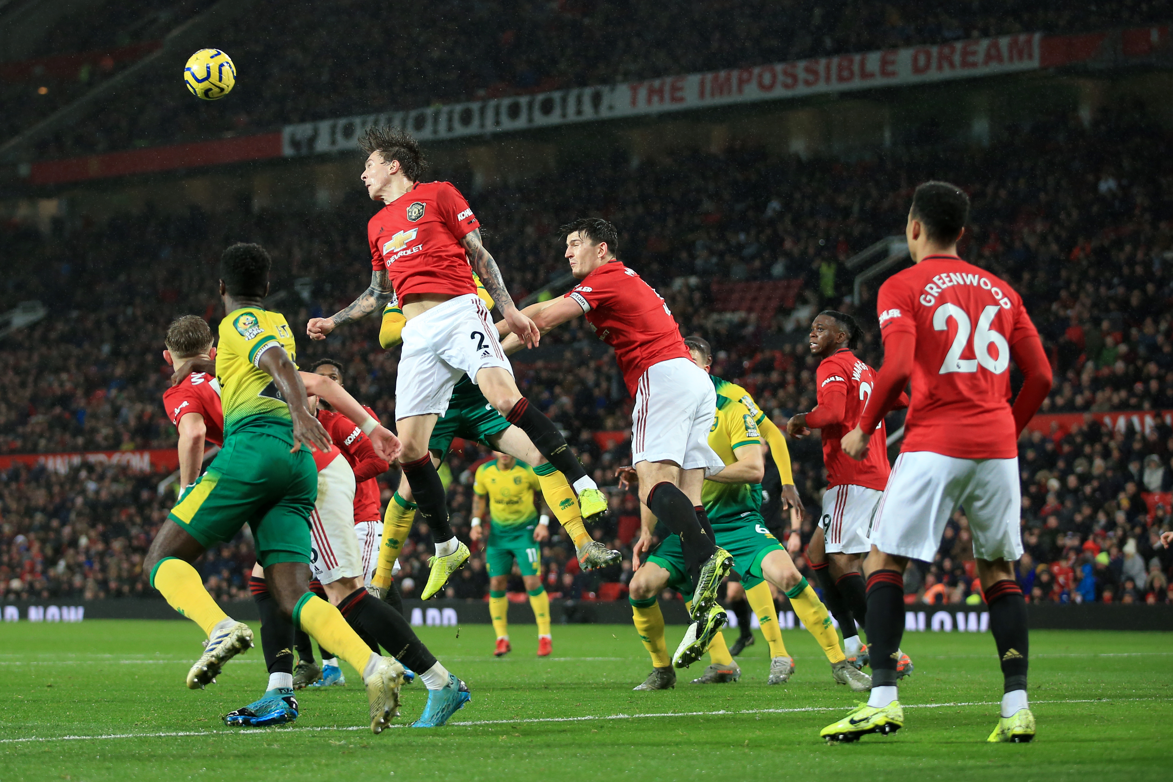 RYDDER UNNA: Manchester United slipper inn like i overkant av ett mål i snitt per kamp, og holdt buret rent mot Norwich.