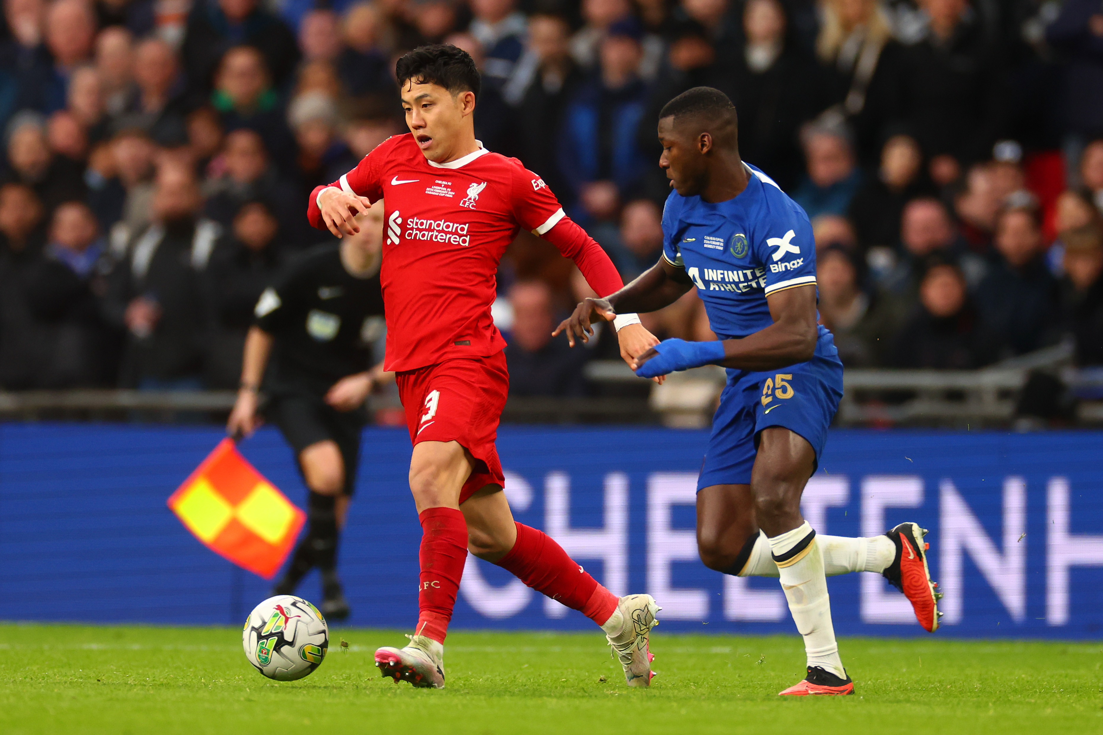 «RESERVELØSNING»: Etter at Moises Caicedo og Romeo Lavia valgte vekk Liverpool, gikk de røde for Wataru Endo i stedet. Det ble en suksess, til en langt rimeligere penge.