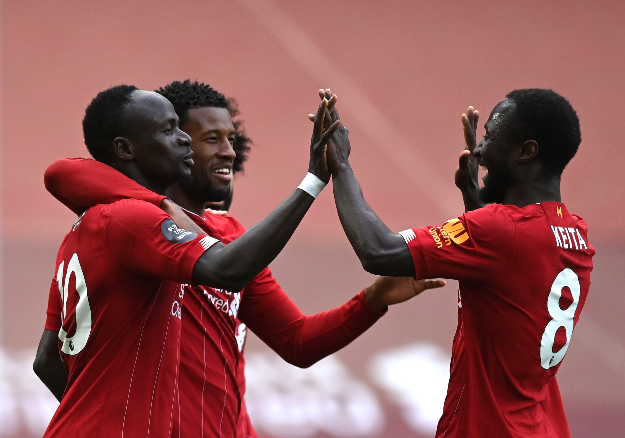 SCORING: Sadio Mane gjorde sitt mål nummer 50 på Anfield.