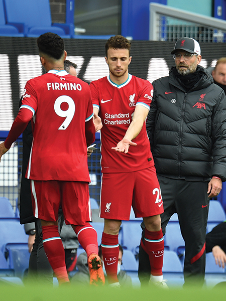 Jota inn på tredje-plass på topp-scorerpallen for Firmino denne sesongen?