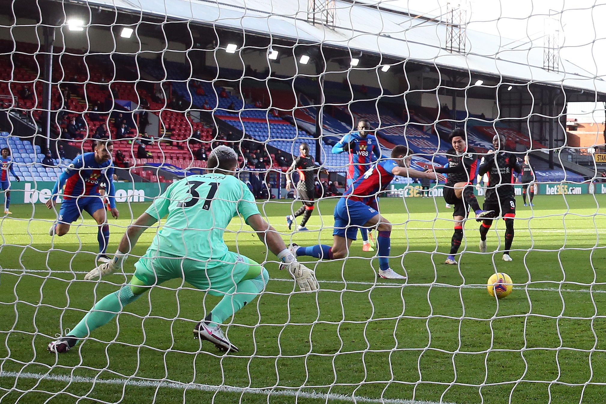 FØRSTE LIGAMÅL: Takumi Minamino scoret i helgen sitt første Premier League-mål for Liverpool, i tillegg har han tre mål fra ligacupen denne sesongen, og ett i Community Shield.
