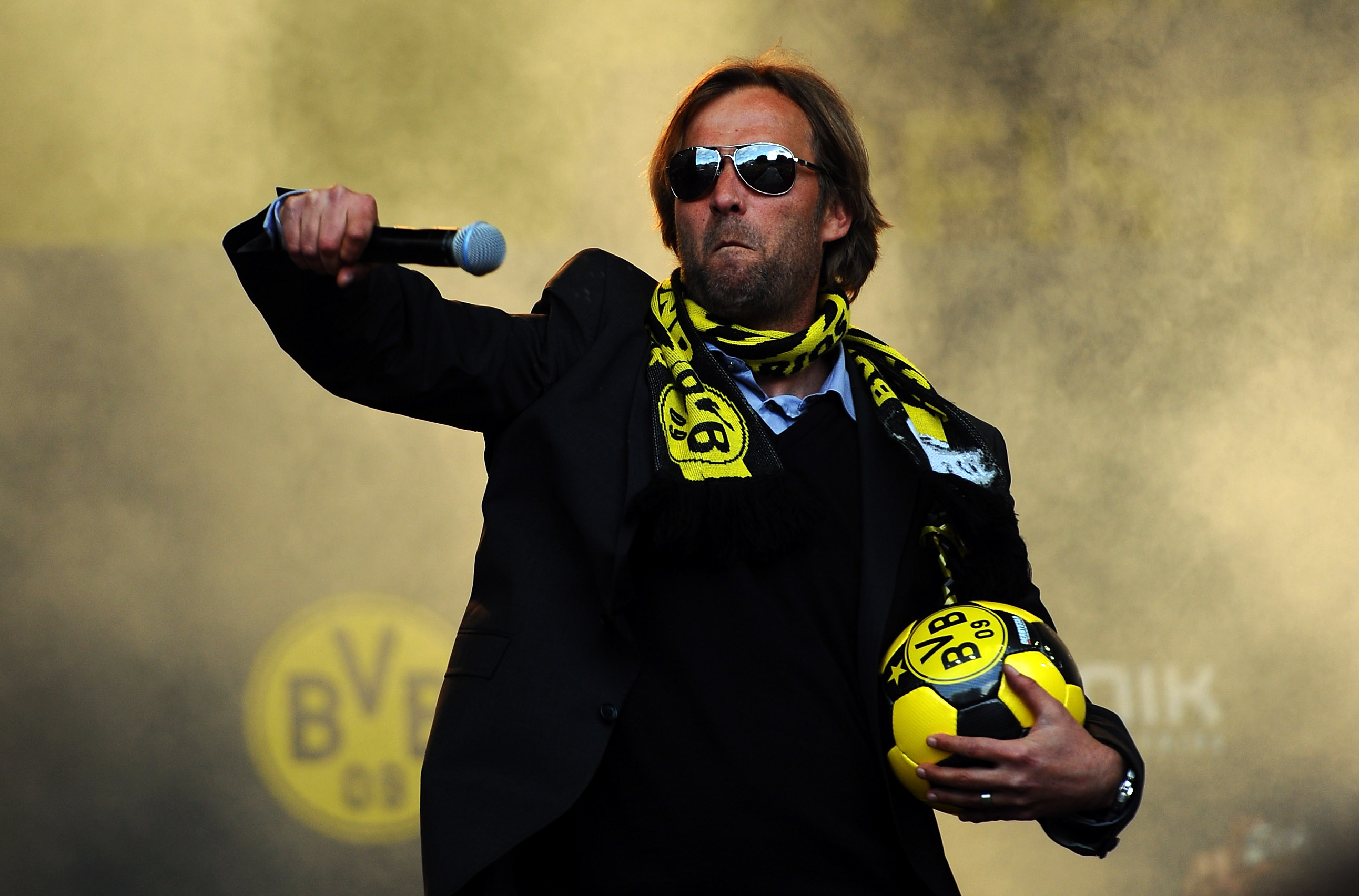 FEIRET: Klopp sørget for Dortmunds første ligatittel på ti år.