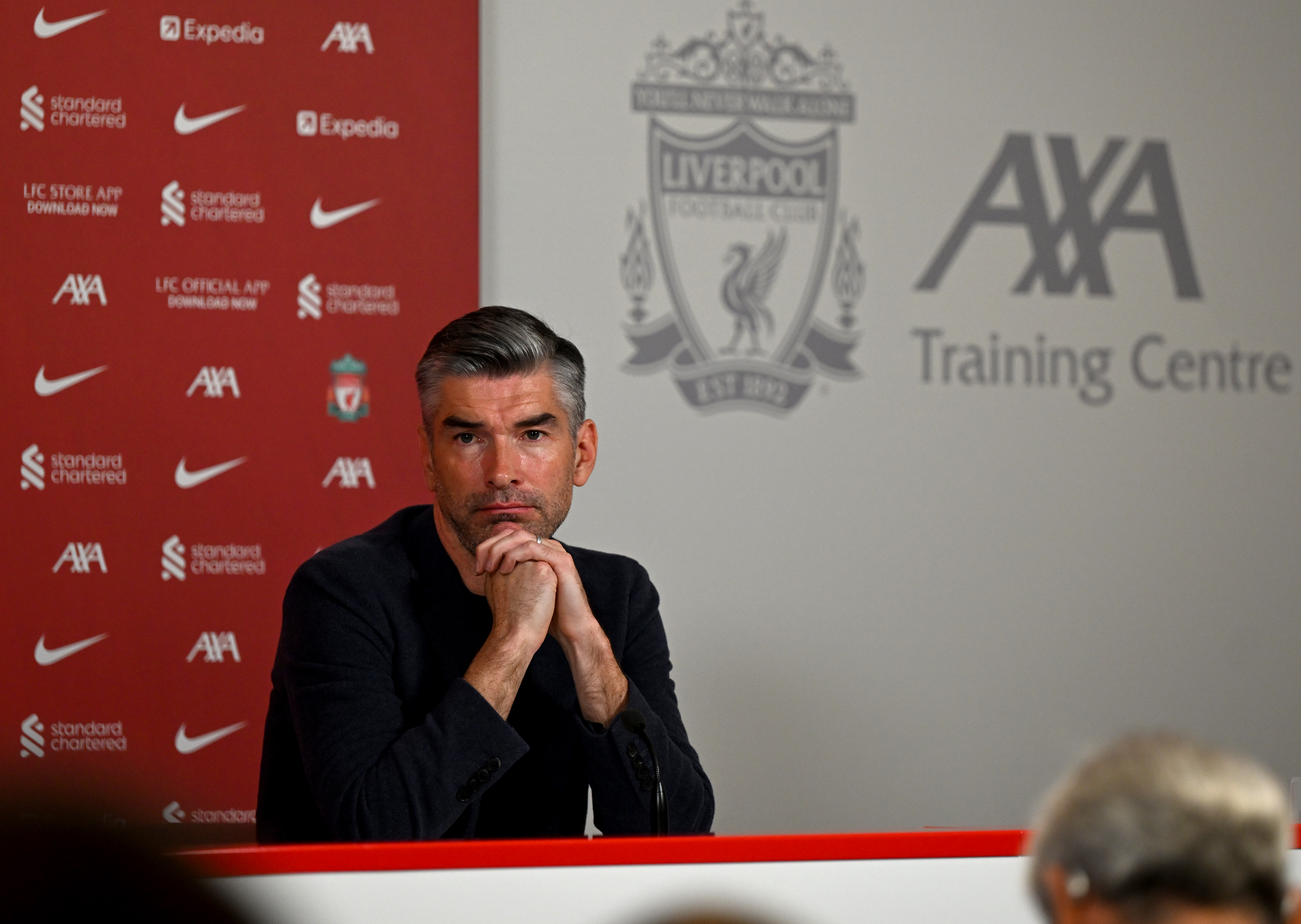 HEKTISK: Sportsdirektør Richard Hughes jobber intensivt med å få Florian Wirtz til Liverpool.