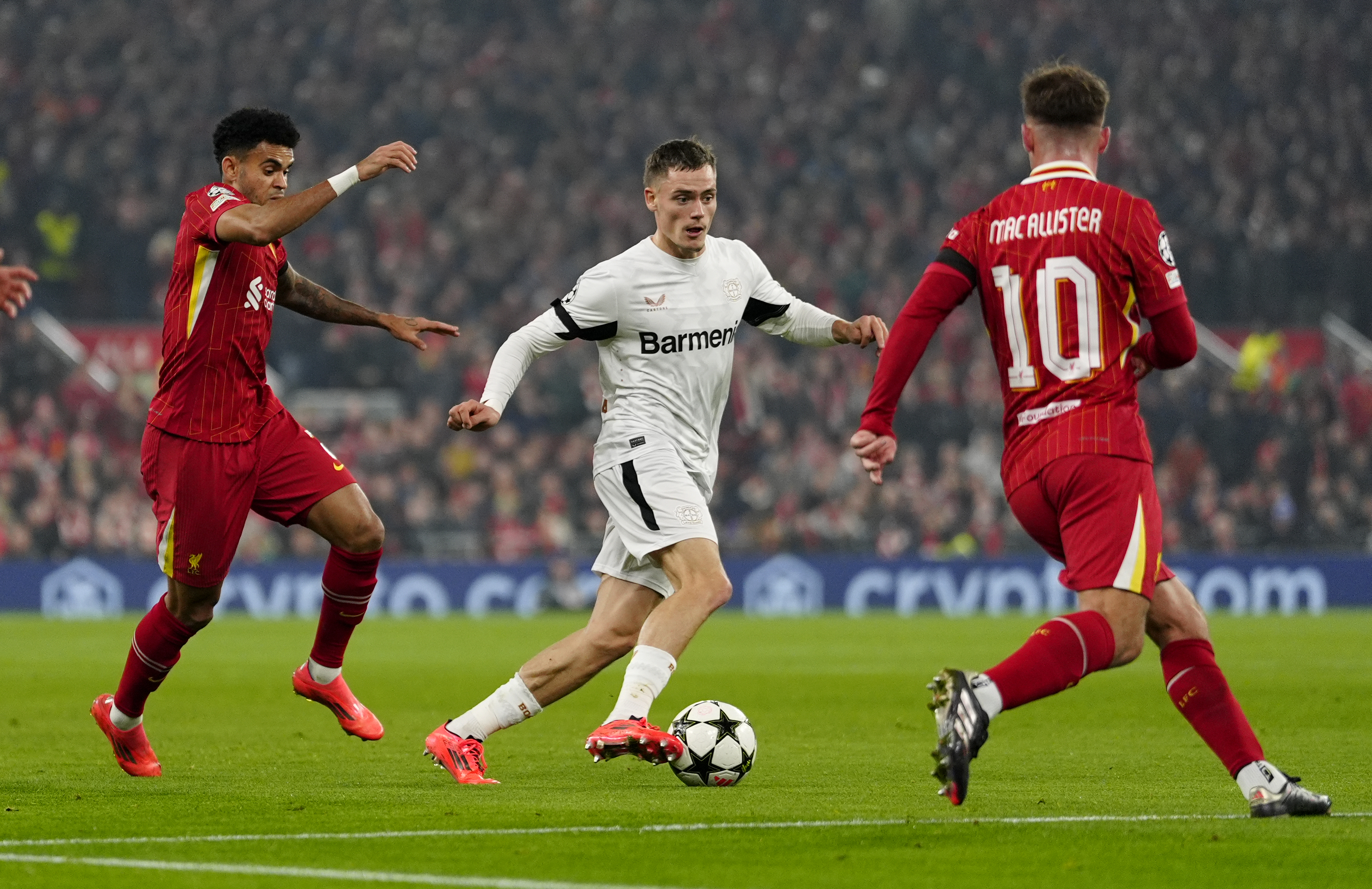 KAN BLI NY REKORD: Liverpools overgang for Florian Wirtz kan bli den dyreste overgangen i Premier League noensinne om alle klausulene skulle bli innfridd.